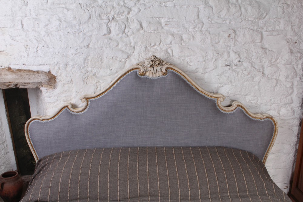 Fabulous Italian low end newly upholstered large king size bed View VI