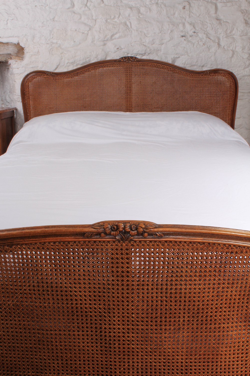 Nice French caned bergere king size bed View III