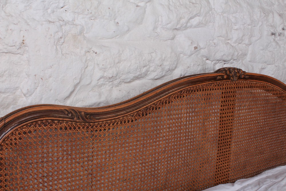 Nice French caned bergere king size bed View VII
