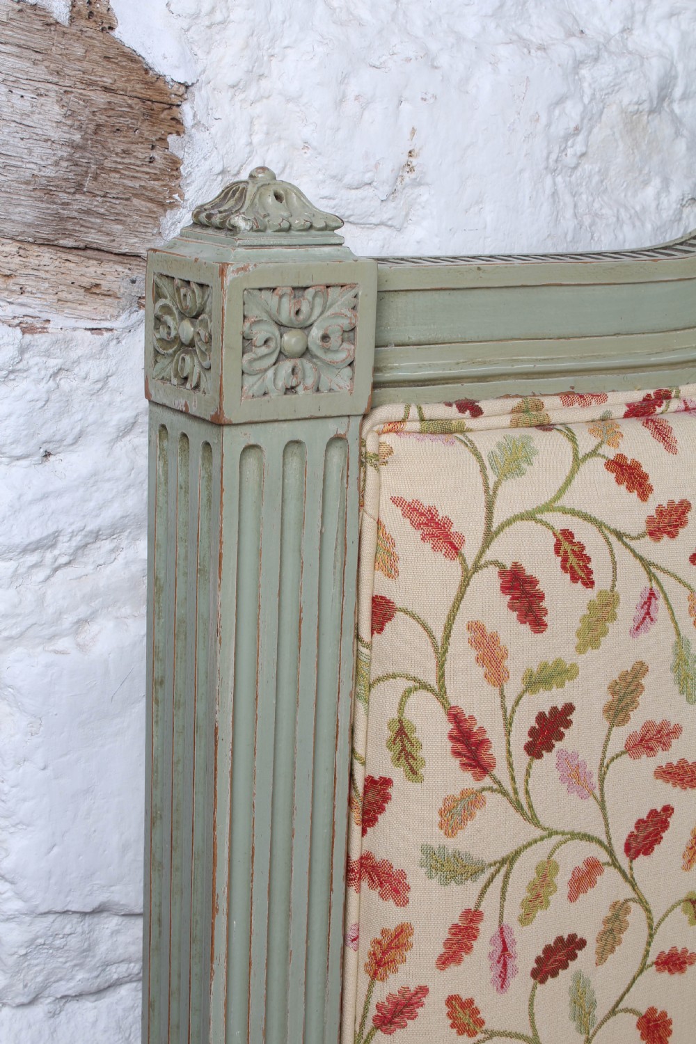 Unusual upholstered French king size low end bed View VI