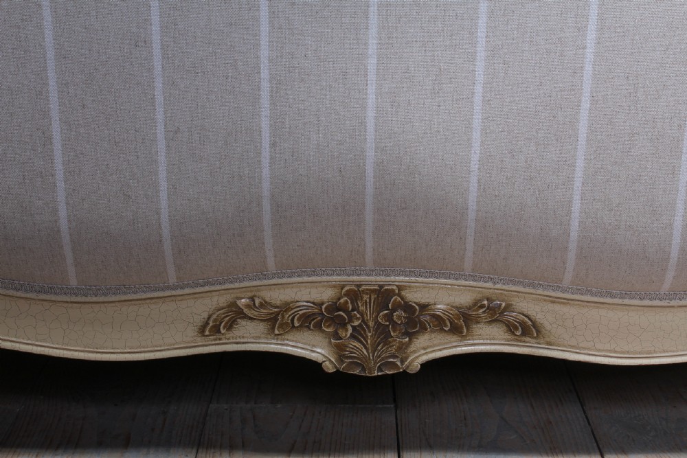 Newly upholstered king size French Lit Bateau  View III