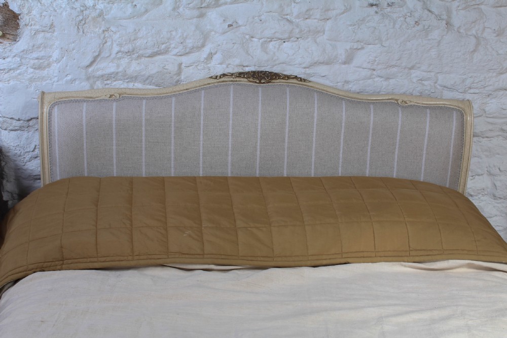 Newly upholstered king size French Lit Bateau  View V