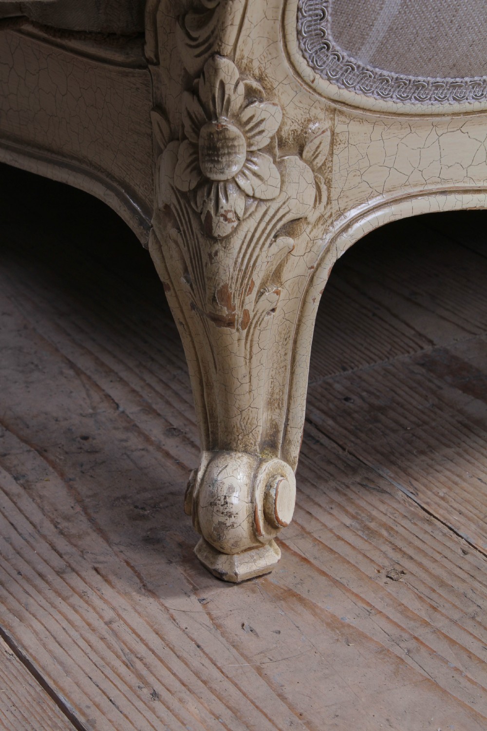 Newly upholstered king size French Lit Bateau  View VII
