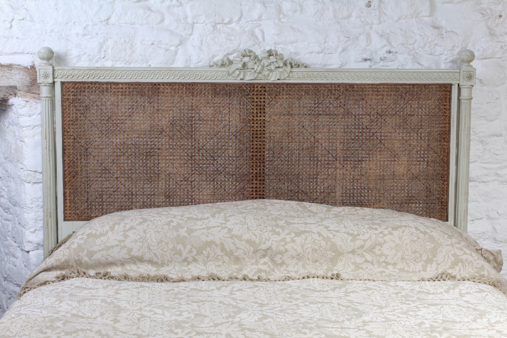 French caned bergere king size bed View III
