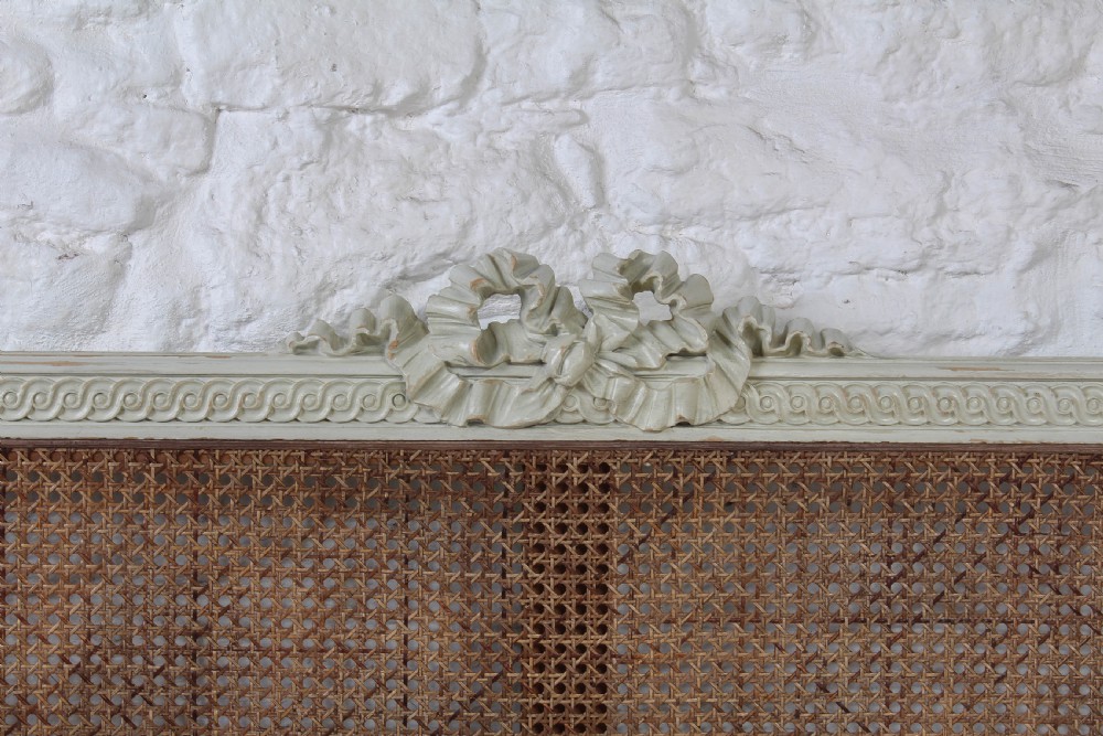 French caned bergere king size bed View VII