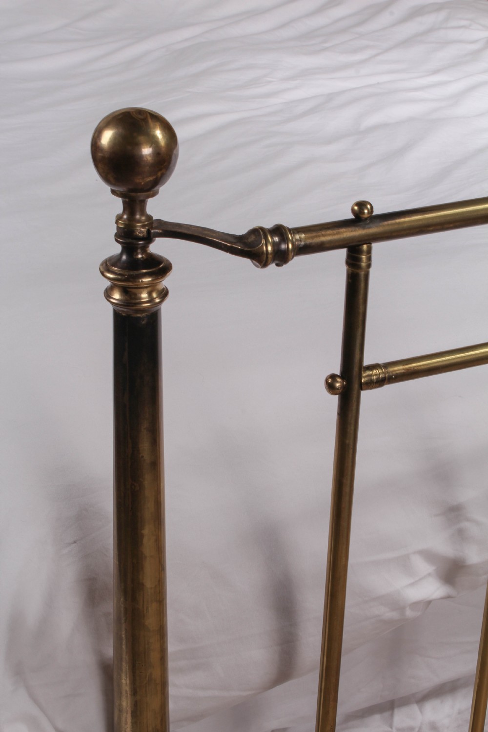 Stunning Winfield burnished iron and brass king size bed View V