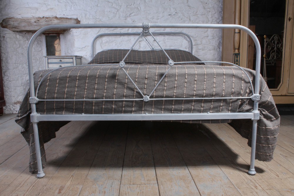 Simple Irish cottage  style double iron bed  View V