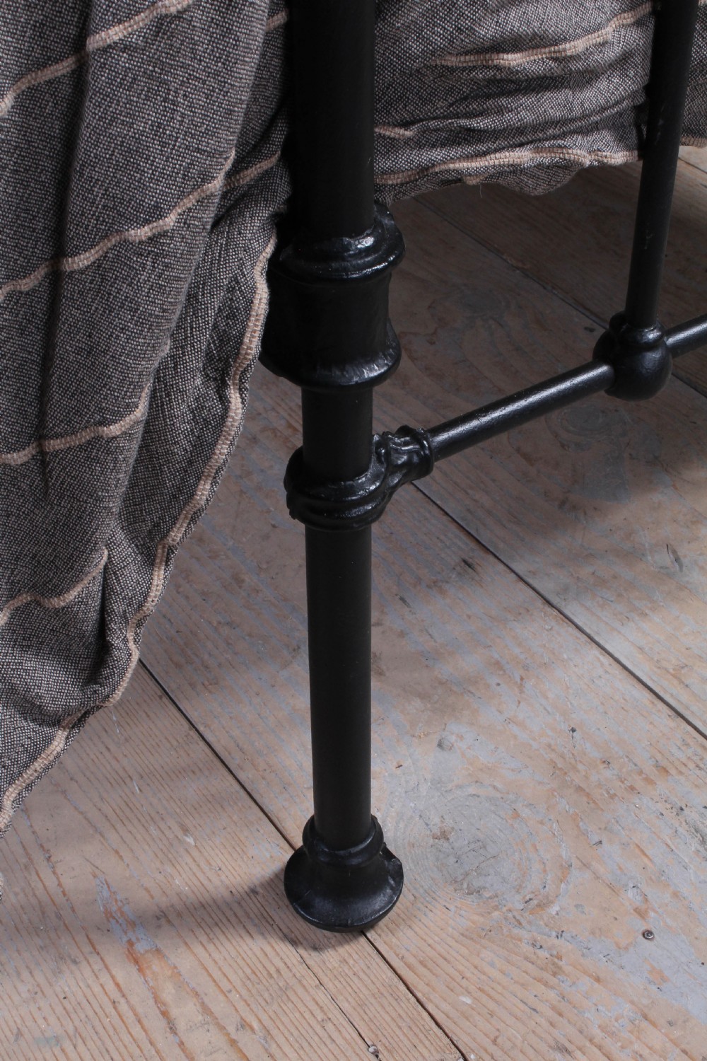 Classic Victorian small single brass and iron bed View VII