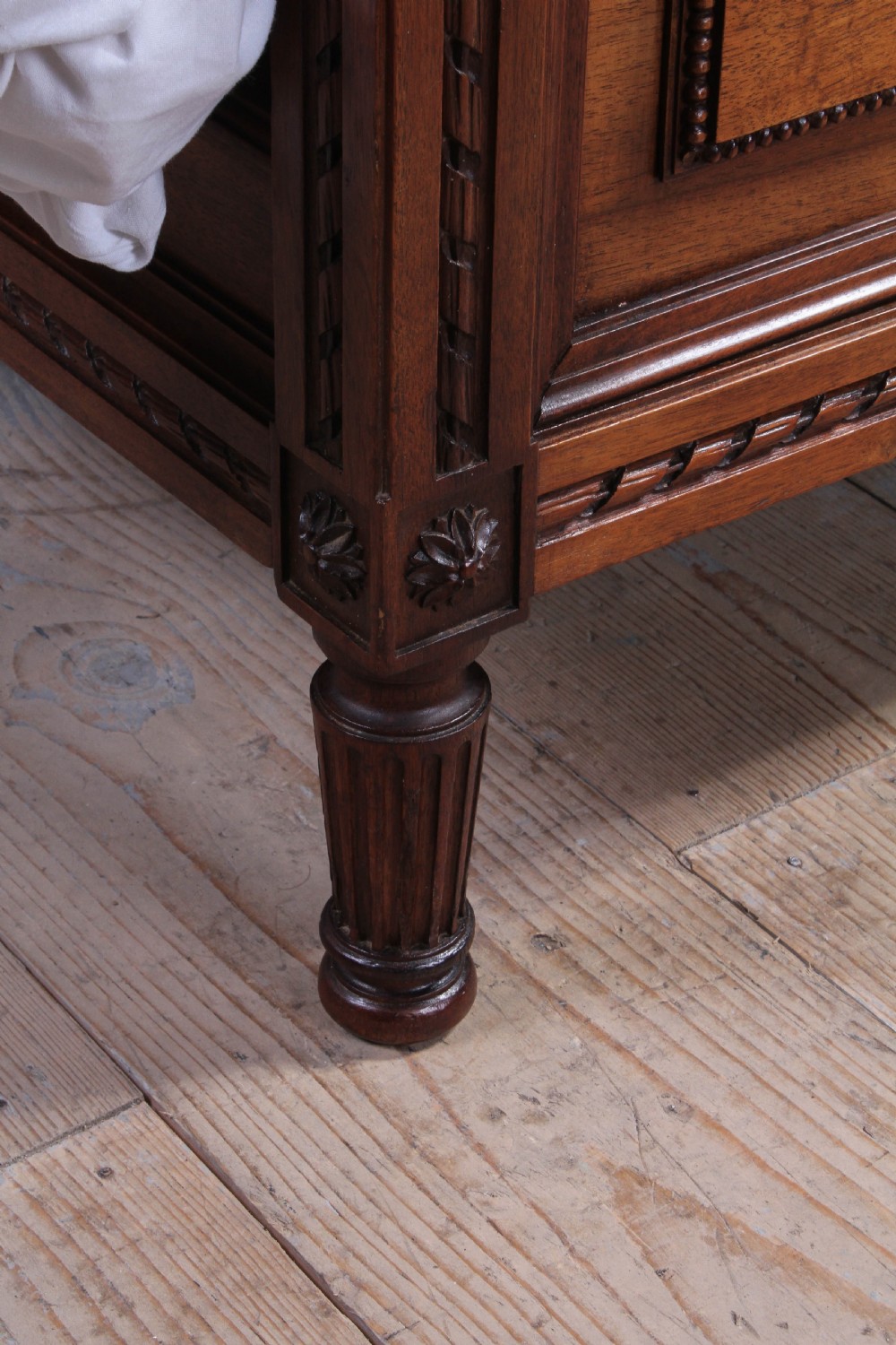 Good quality solid walnut king size bed View III