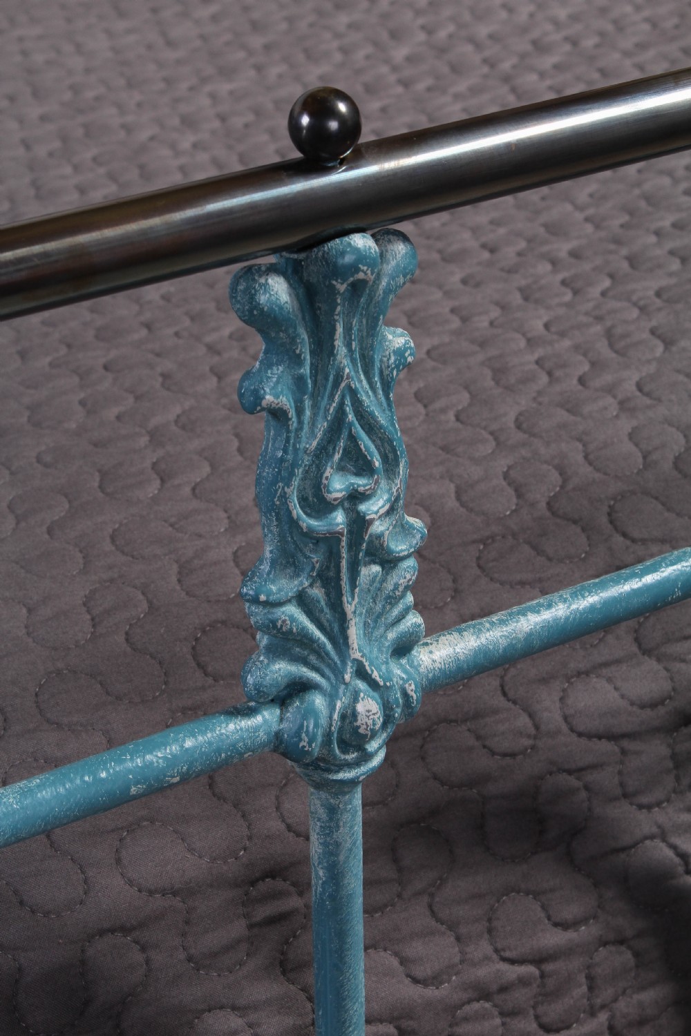 Super king size Victorian brass and iron bed  View V
