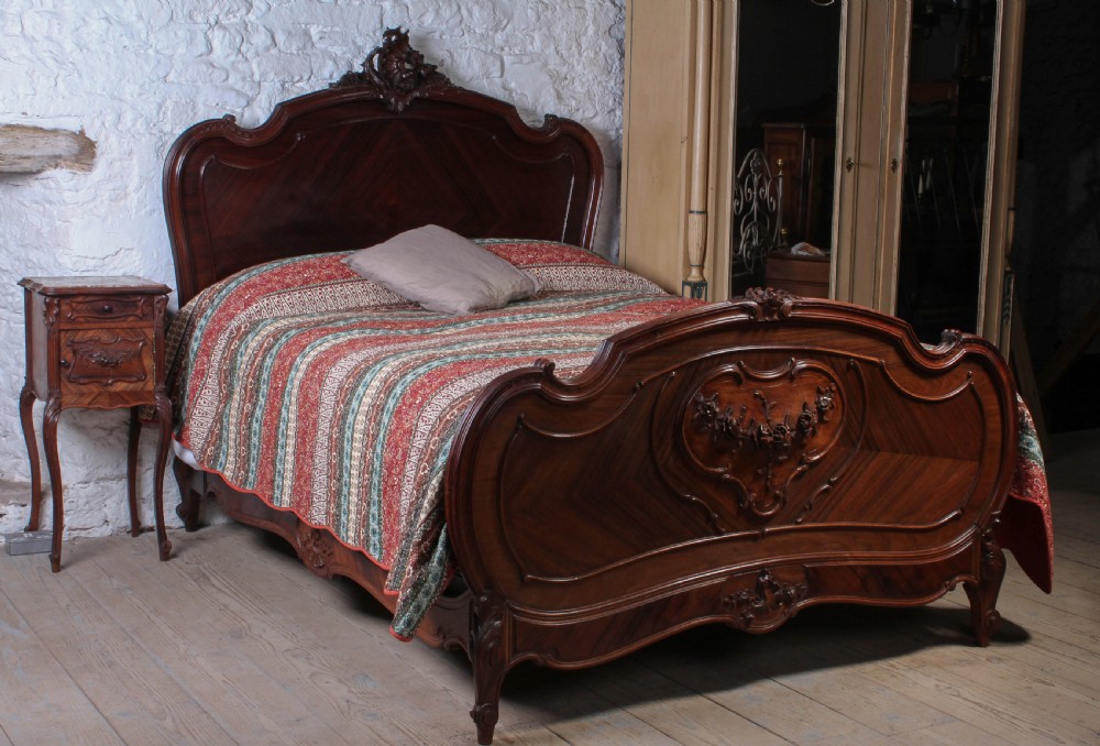 Beautiful Rosewood king size Louis XVI style bed