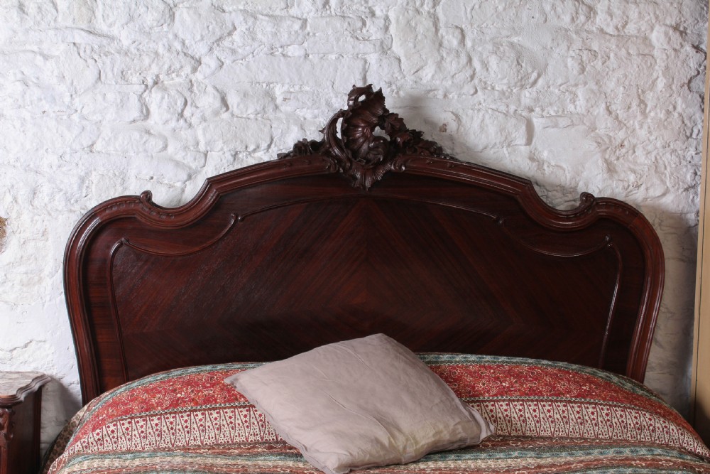 Beautiful Rosewood king size Louis XVI style bed View III
