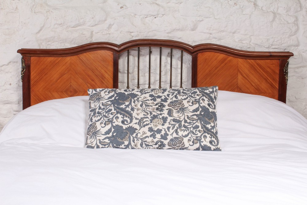 Unusual low height walnut veneer king size bed View II