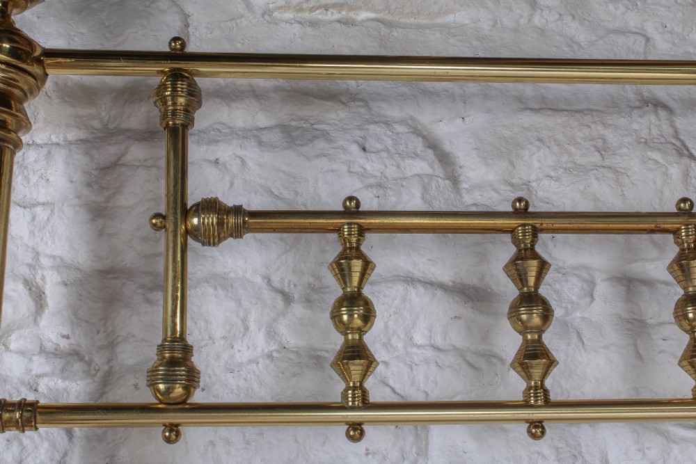 All brass king size half tester  View IV