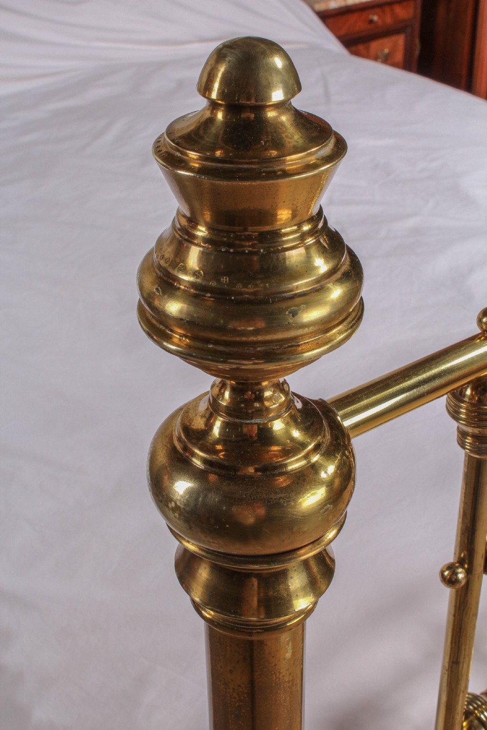 All brass king size half tester  View VII