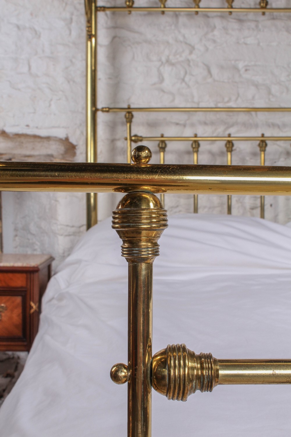 All brass king size half tester  View VIII