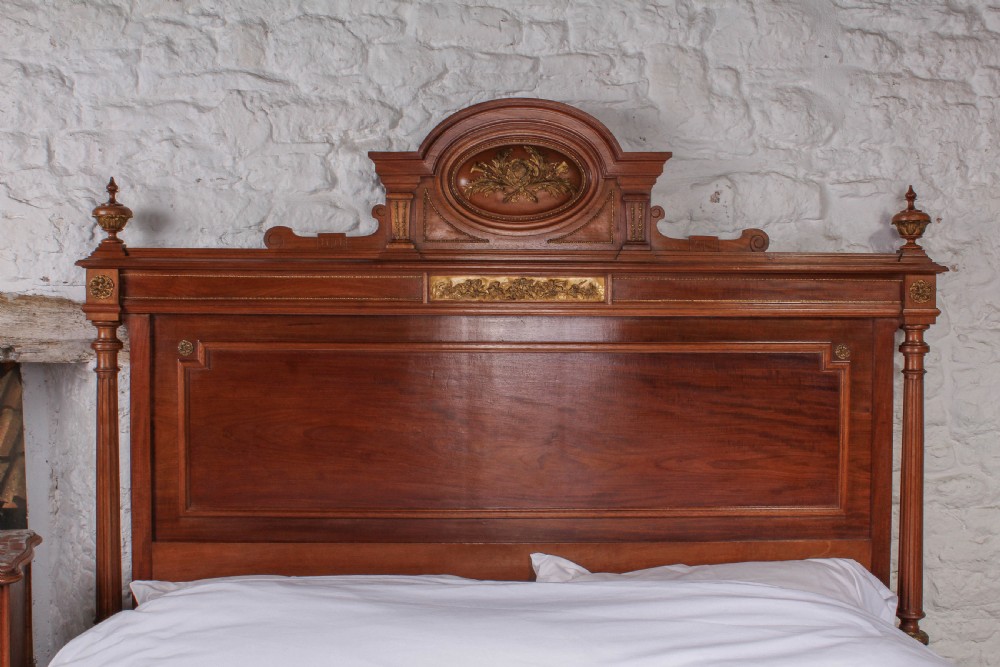 Louis XVI style big  king size bed and matching armoire View IV