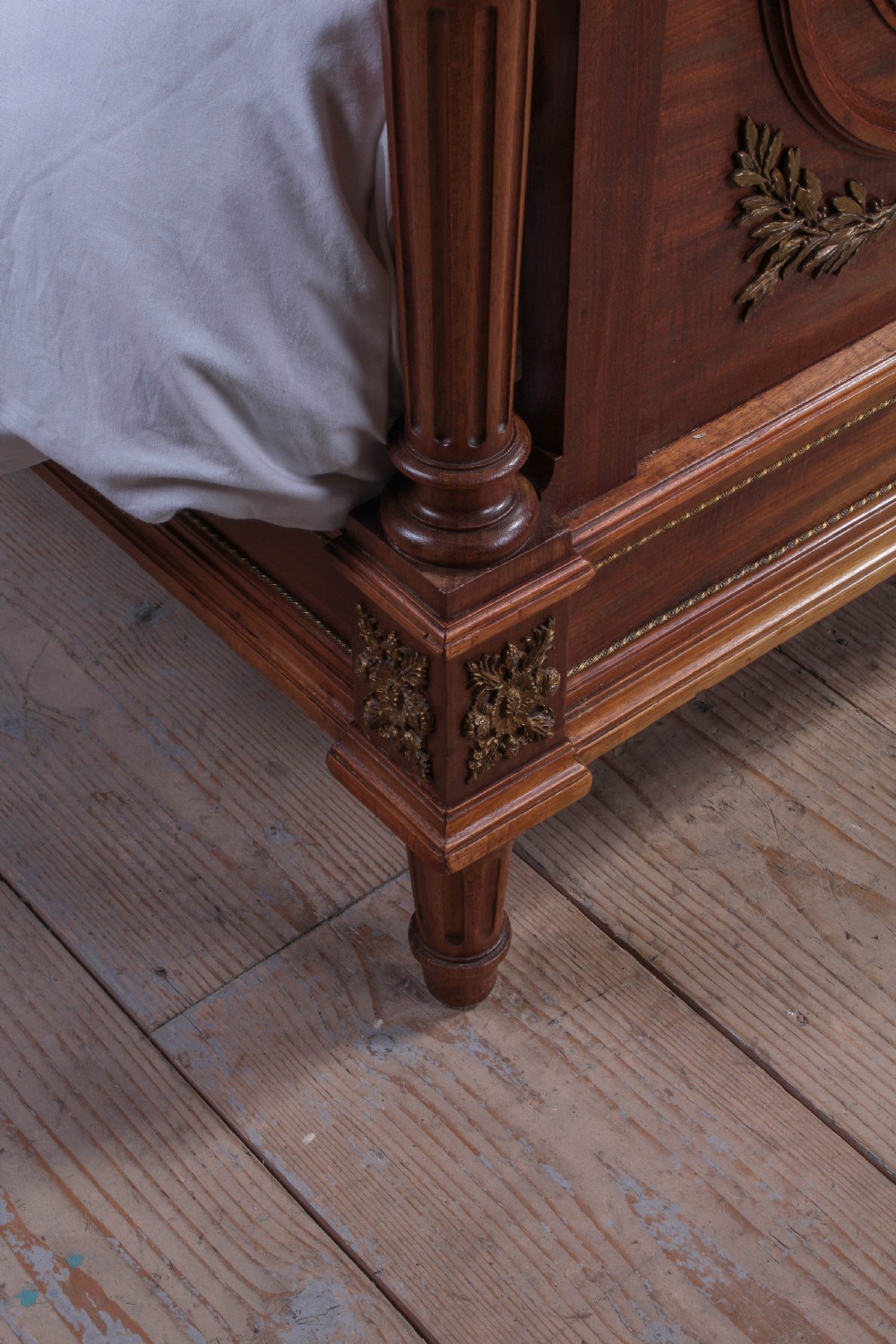 Louis XVI style big  king size bed and matching armoire View VII