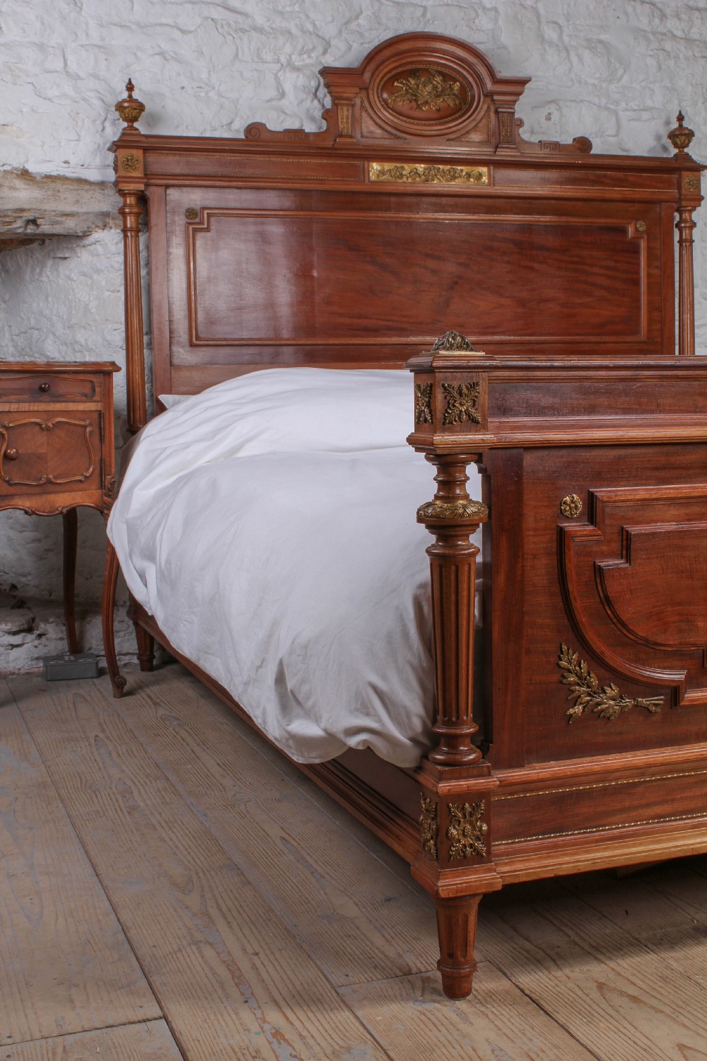 Louis XVI style big  king size bed and matching armoire View VIII