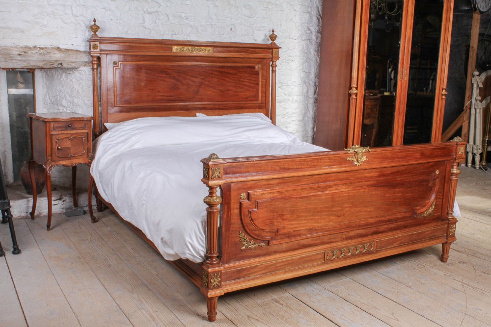 Louis XVI style big  king size bed and matching armoire View X