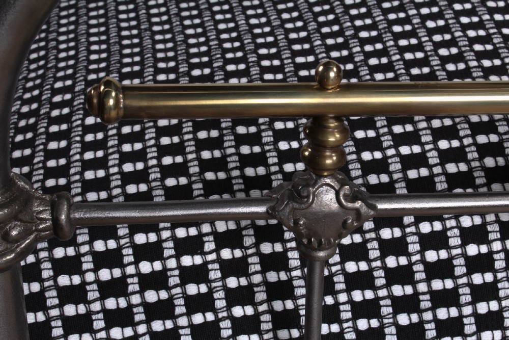 Fashionable Burnished French Iron king size Bed   View IV