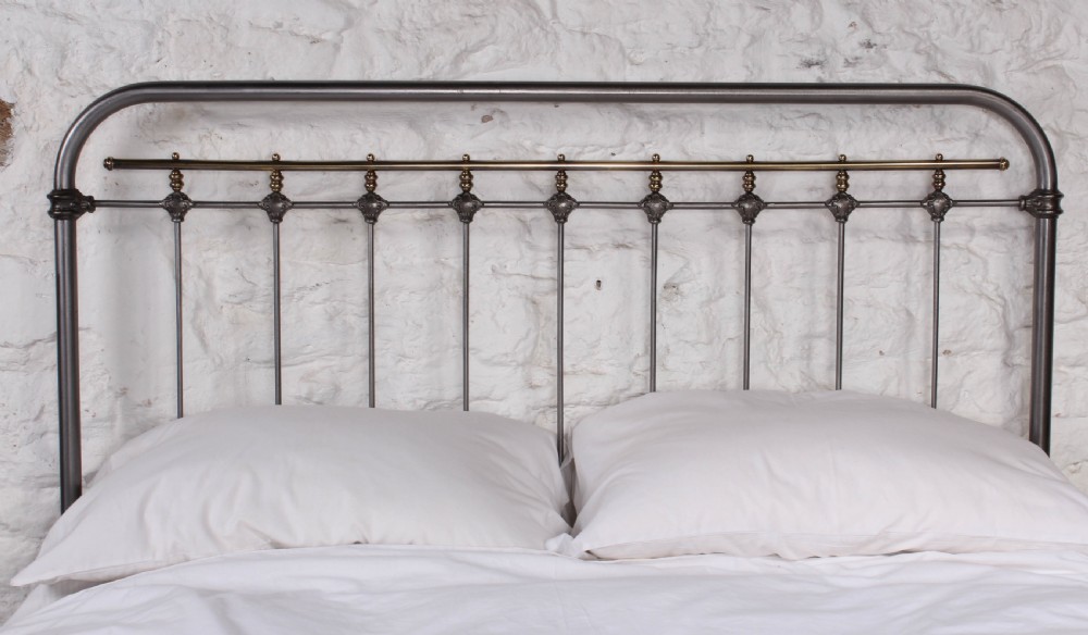 Fashionable Burnished French Iron king size Bed   View VI