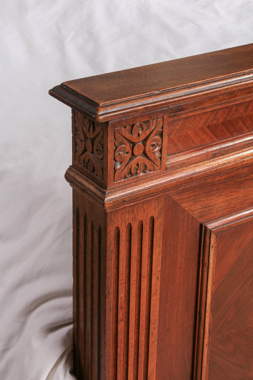 Lovely walnut Empire style king size bed View IV