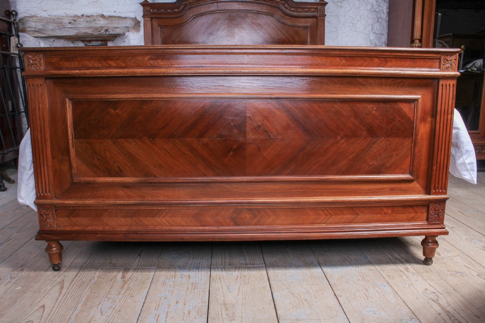 Lovely walnut Empire style king size bed View V