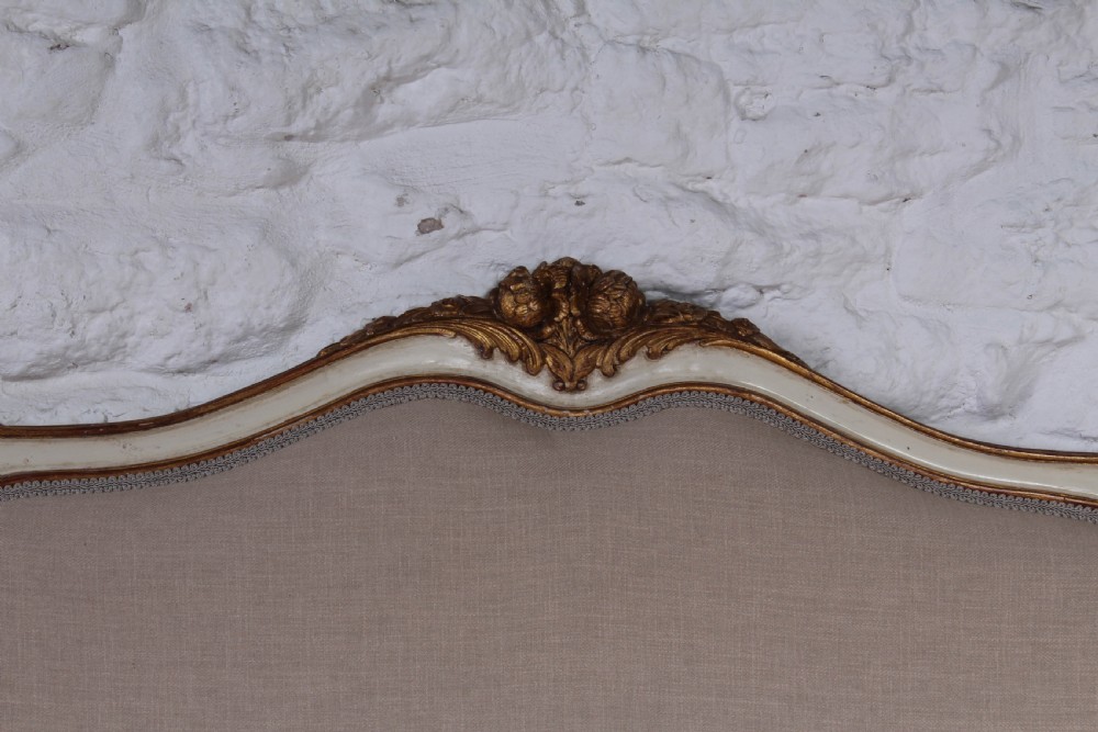Newly upholstered French Louis XV style  king size bed View VII