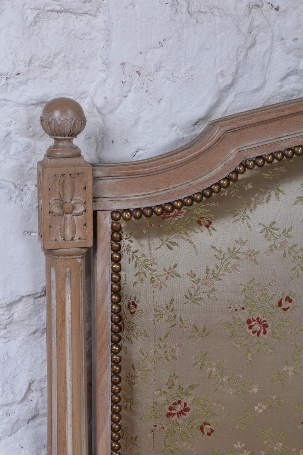 Pretty original French  upholstered king size bed View II