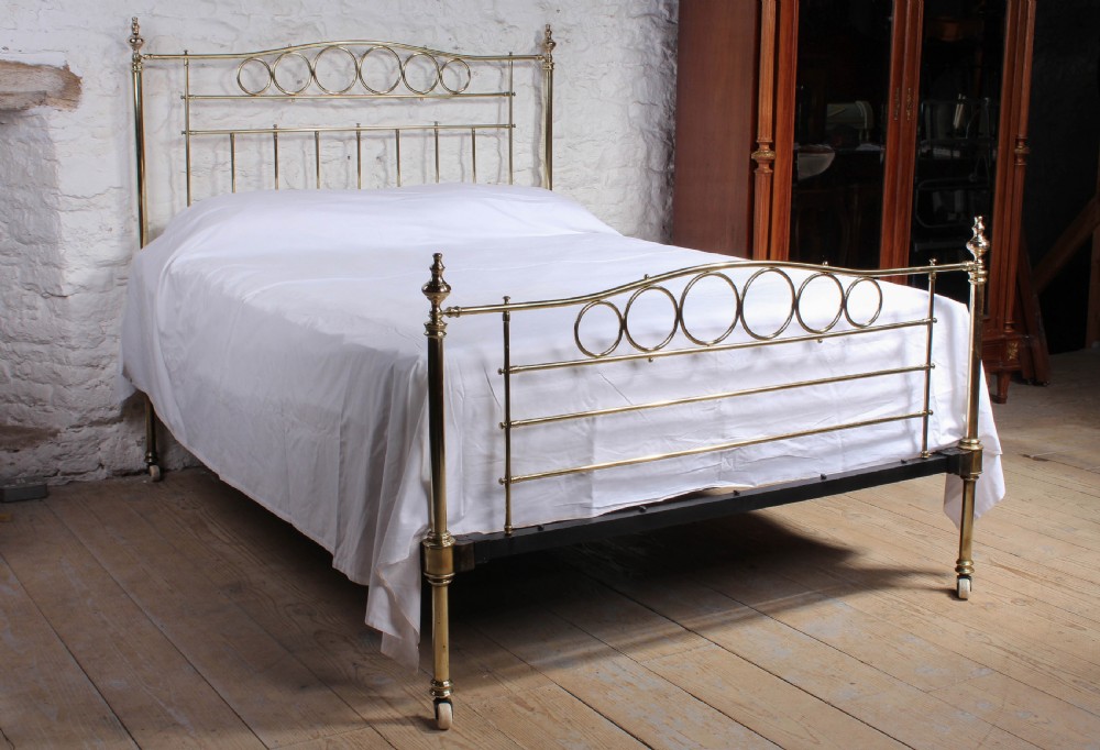 Elegant simple Winfield all brass king size bed
