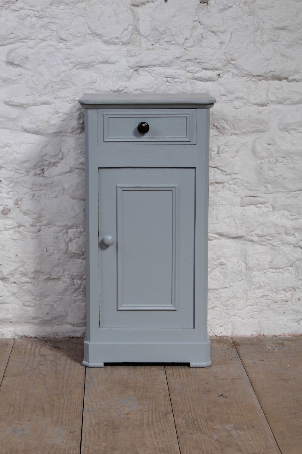 Bone china blue painted Victorian  bedside View II