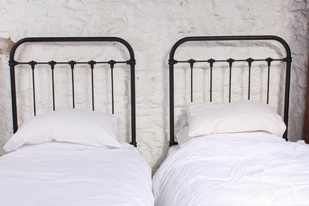 Very nice pair of French all iron single beds View V