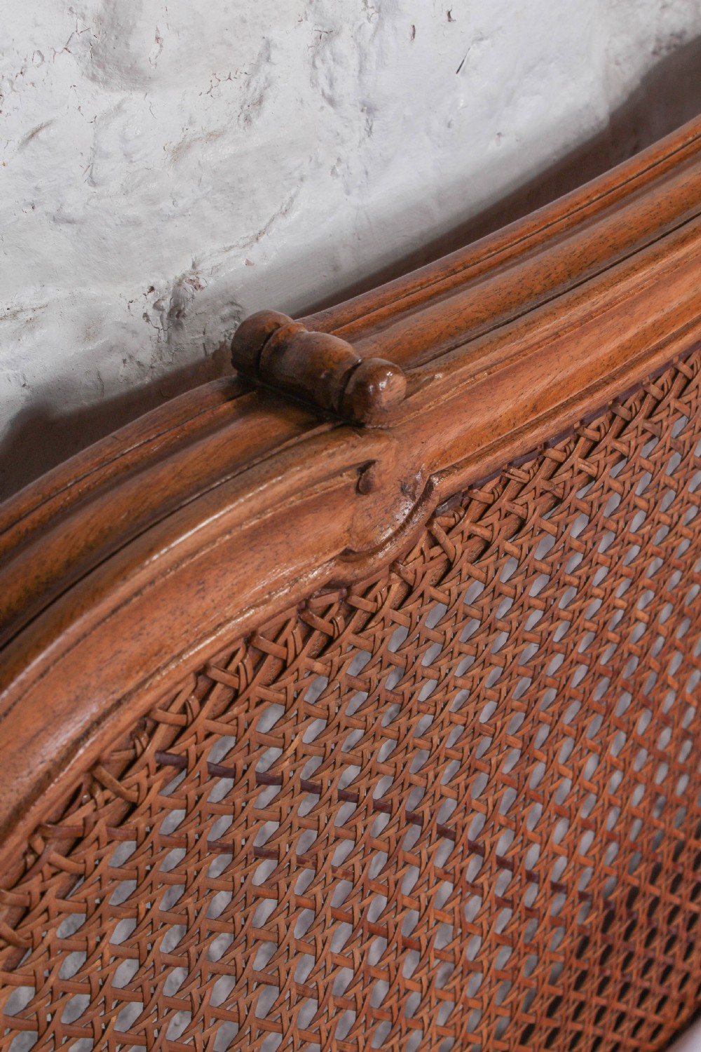 Fabulous French 2m x 2m caned corbeille style bed View IX