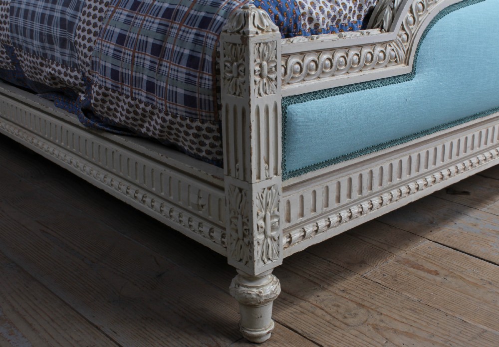 European king size newly upholstered low end bed View VII