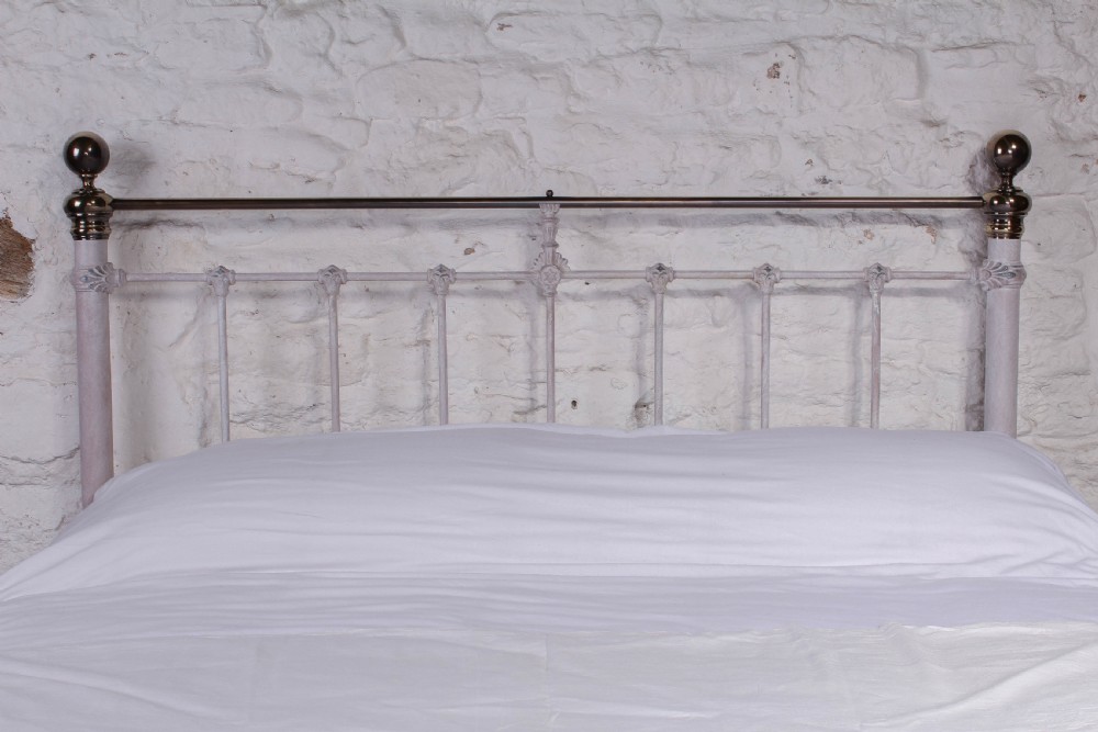 Very individual Victorian king size with porcelain scenes View IX