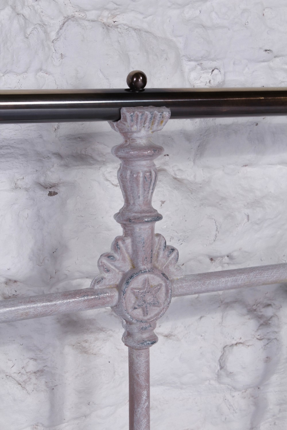 Very individual Victorian king size with porcelain scenes View XII