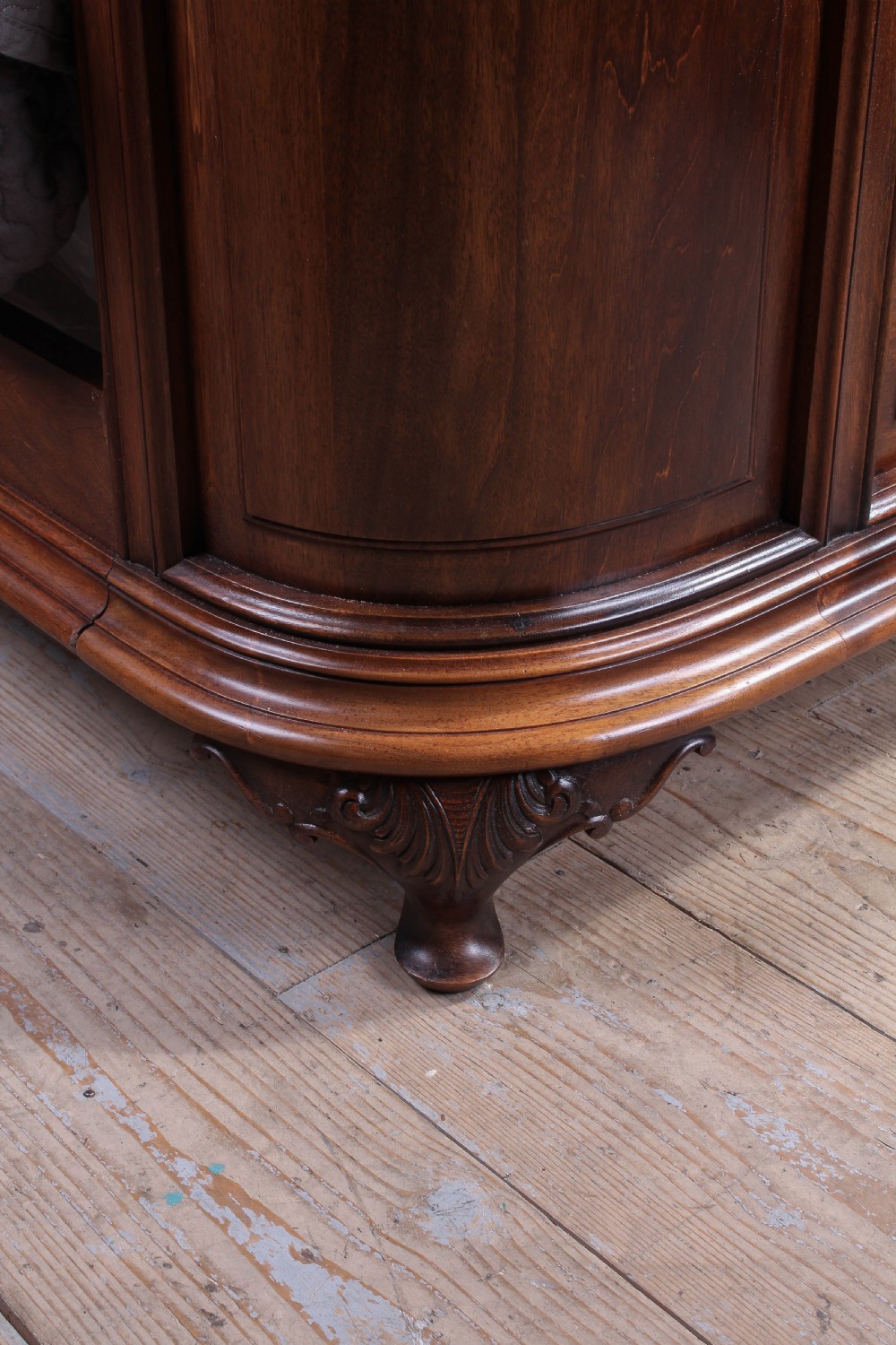 Super wide super king size solid walnut bed View III