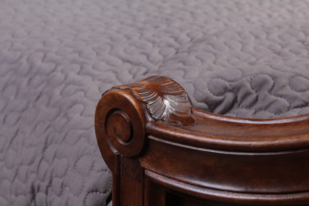 Super wide super king size solid walnut bed View IV