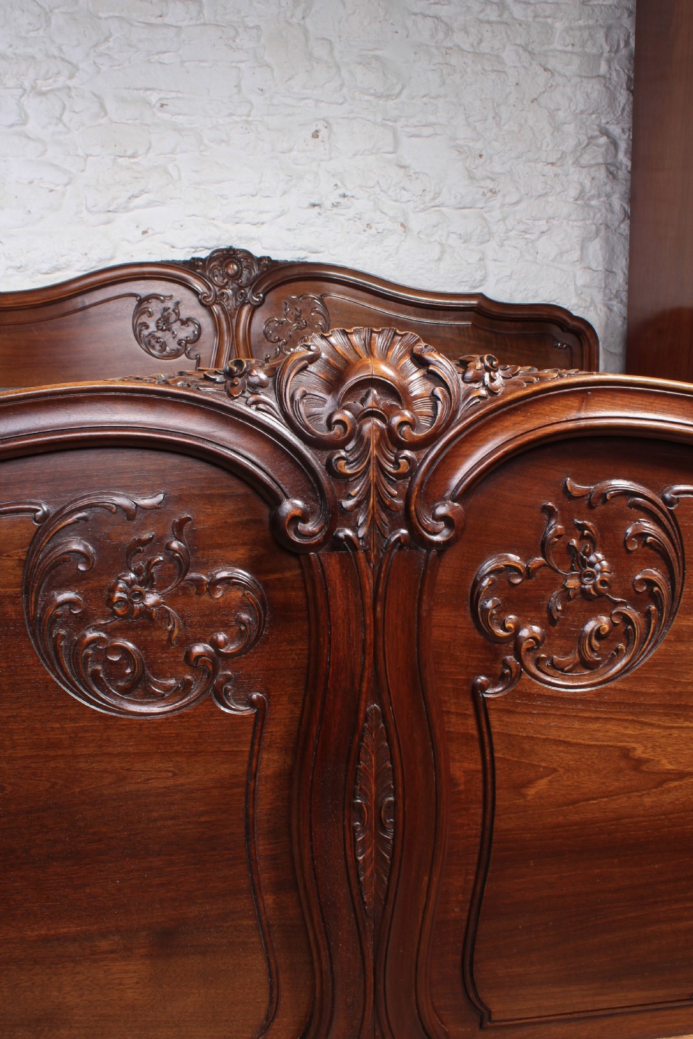 Super wide super king size solid walnut bed View V