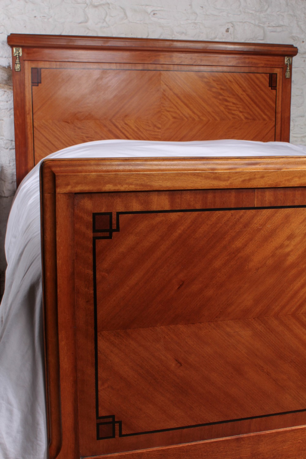 Art Deco De Coene Freres king size bed and matching bedisdes View III
