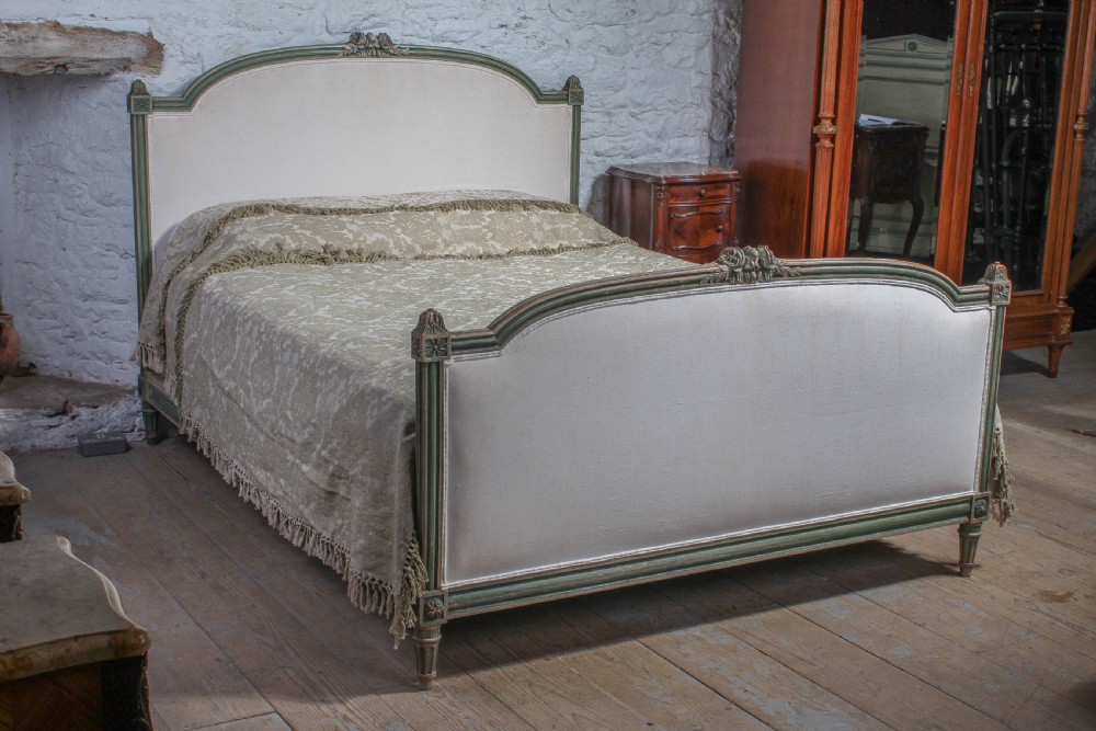 Elegant  French king size upholstered bed
