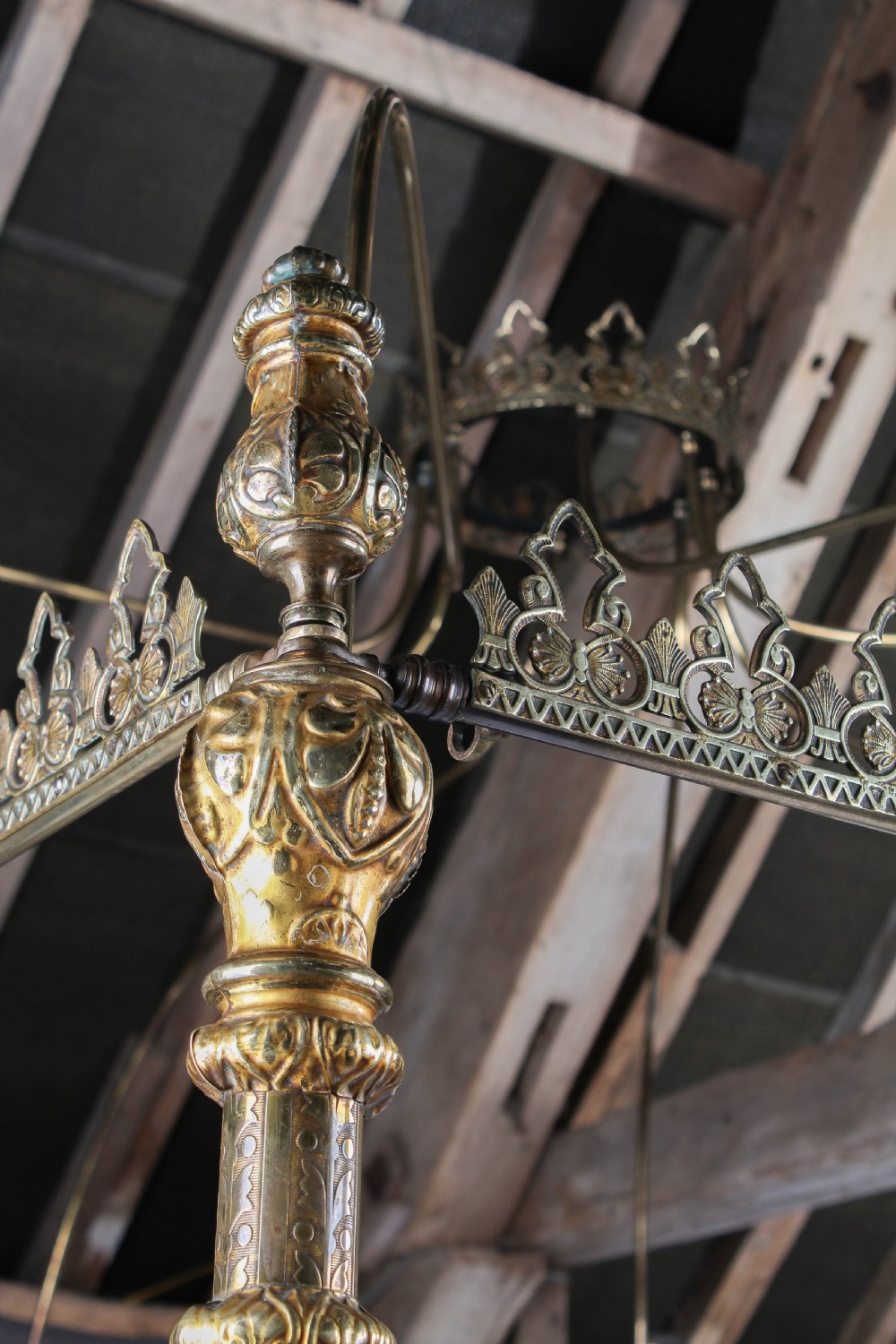 The most spectacular Winfield  6Ft super king size all brass four poster bed View XII