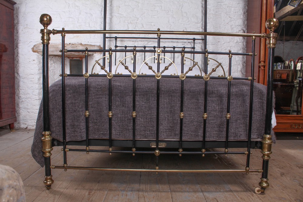 Handsome Victorian king size half tester bed View II