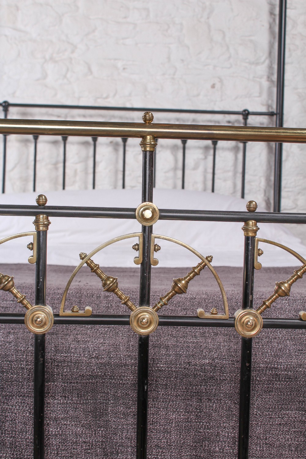 Handsome Victorian king size half tester bed View III