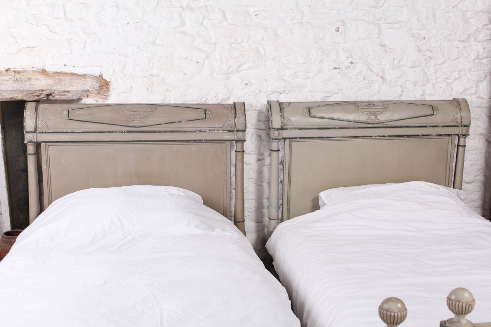 Pair of Fench Directoire syle single beds View II