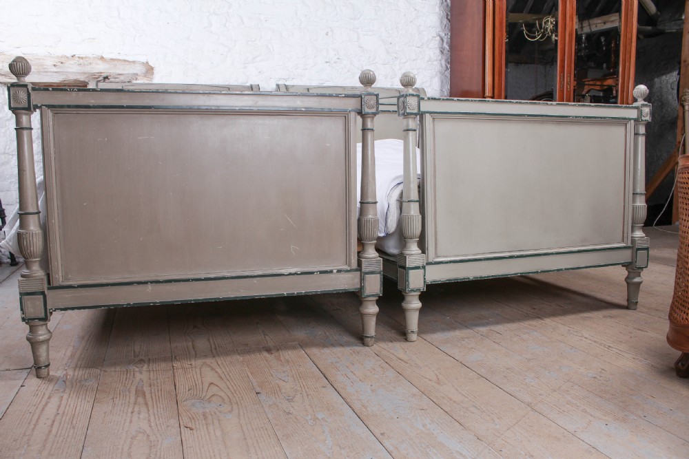 Pair of Fench Directoire syle single beds View IV