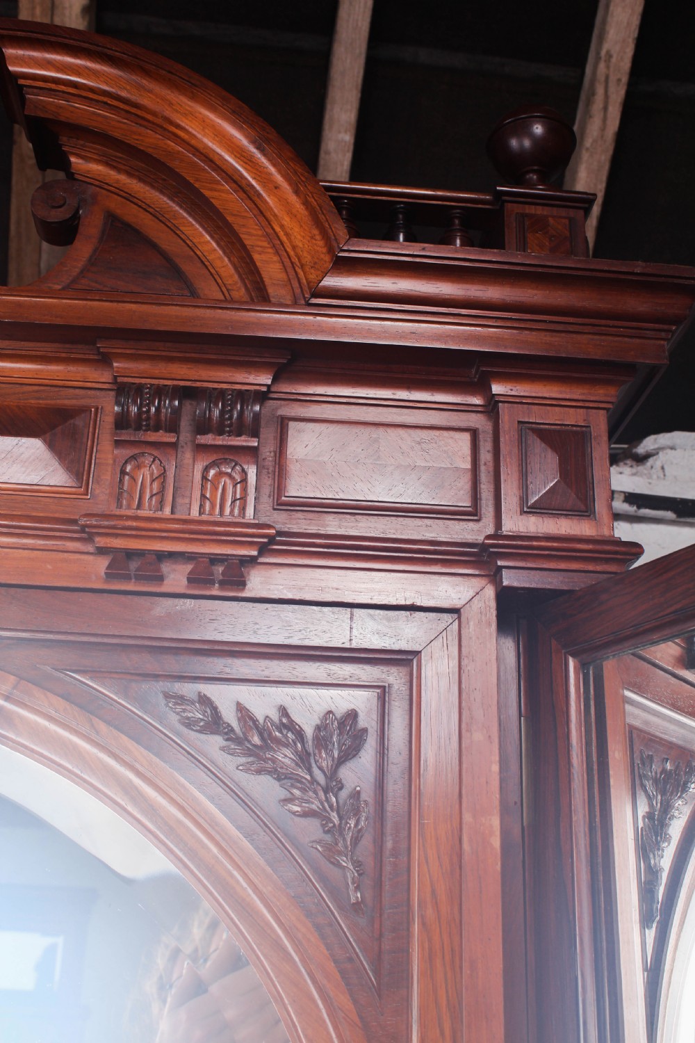 Beautiful three mirror in one armoire View IX