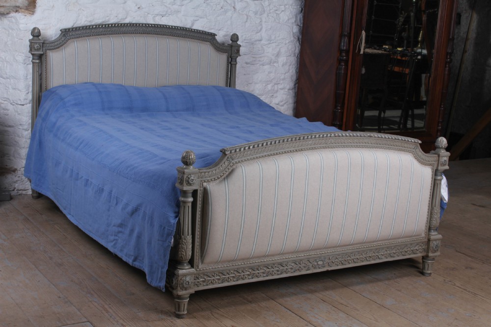 Gorgeous Empire style newly upholstered king size bed 