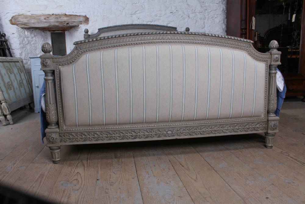 Gorgeous Empire style newly upholstered king size bed  View III